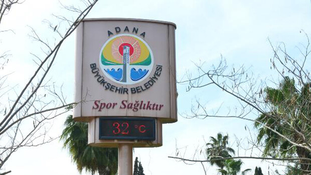 Adana'da termometreler 32 dereceyi gösterdi