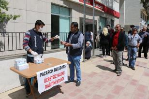 PAZARCIK BELEDİYESİNDEN ÜCRETSİZ MASKE