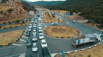 BAYRAM TATİLİ SONRASI TRAFİKTE YOĞUNLUK