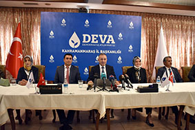 DEVA PARTİSİ KAHRAMANMARAŞ TEŞKİLATI GÖRÜCÜYE ÇIKTI
