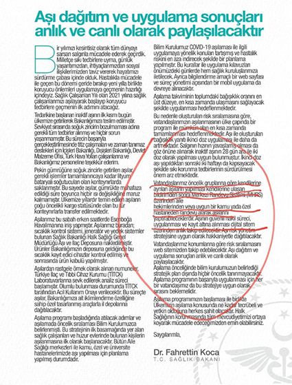 NASIL COVID 19 AŞISI OLACAĞIM?