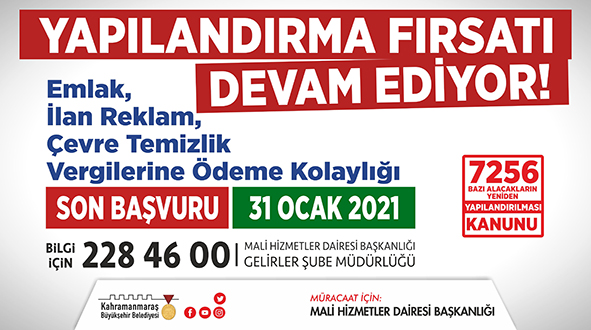 yapılandırma uzatma 2020 billboard