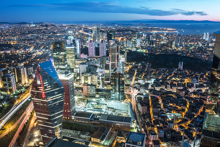 Istanbul,,Turkey,-,January,9,,2016:,Aerial,View,Of,The