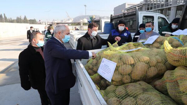 GEBZE BELEDİYESİNDEN 25 TON PATATES