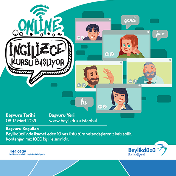 BEYLİKDÜZÜ’NDE ONLINE İNGİLİZCE KURSU