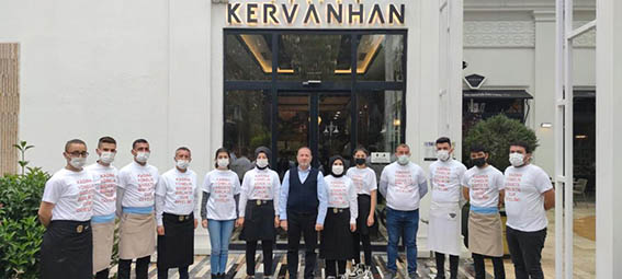 KERVANCILARDAN “KADINA ŞİDDETE HAYIR”