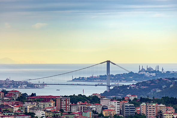 Istanbul-turkey,07.15.2020,Istanbul,July,15,Martyrs,Bridge,And,View,Of