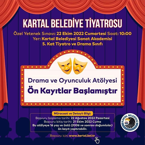 Kartal_Belediye_Tiyatrosu_Drama_ve_Oyunculuk_Atölyesi_Ön_Kayıtları_Başladı