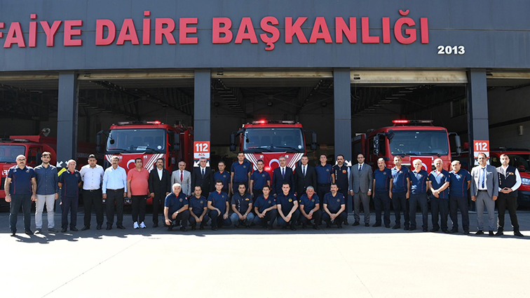 Başkan Güngör, İtfaiye Dairesi Başkanlığı ziyareti (9)