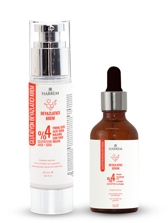 TÜRKİYE’DE BİR İLK HARREM GLUTATYON BEYAZLATICI SERUM VE KREM