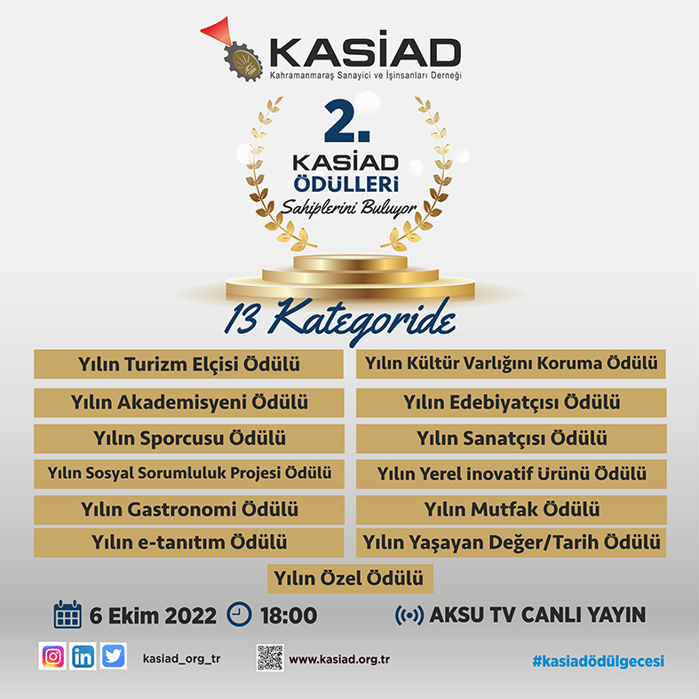 KASİAD ödülleri sahiplerini buluyor