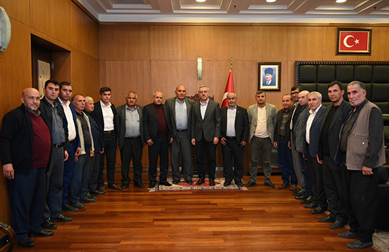 Onikişubat ve Dulkadiroğlu muhtarları makam ziyareti (13)