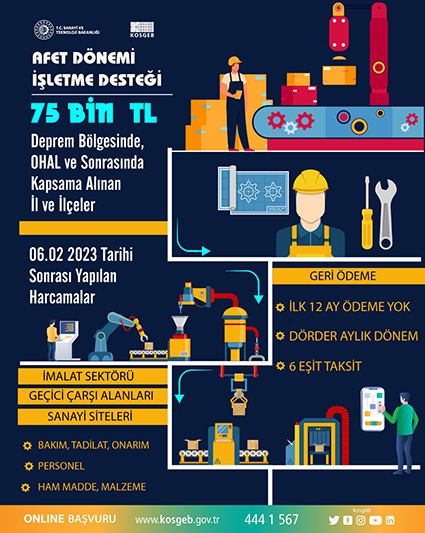KOSGEB Afet-Dönemi-İşletme-Desteği
