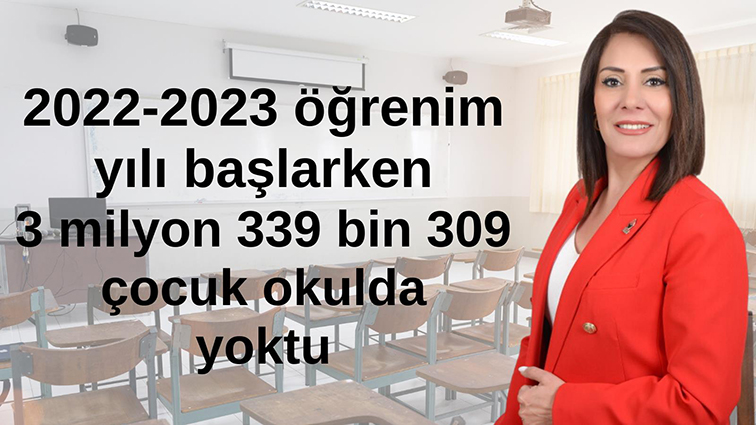 3,3 milyon çocuk okulda değil!