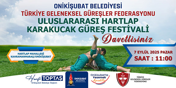 Onikişubat Belediyesi’nden Uluslararası Hartlap Karakucak Güreş Festivali