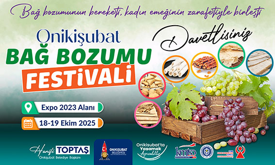 Onikişubat Belediyesi’nden Geleneksel Bağ Bozumu Festivali