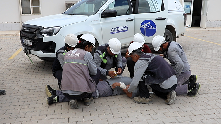 AKEDAŞ’ta Gerçeğini Aratmayan Yangın Tatbikatı