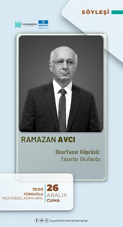 Yazar Ramazan Avcı, Edebiyatın Gücünü Öğrencilere Anlatacak