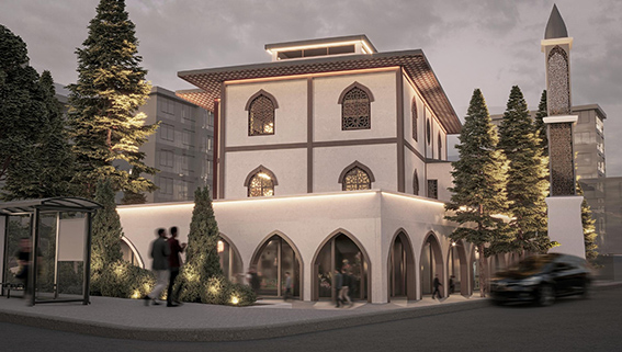 Depremde Hasar Alarak Yıkılan Fatma Gölcü Camii, Hızla Yükseliyor